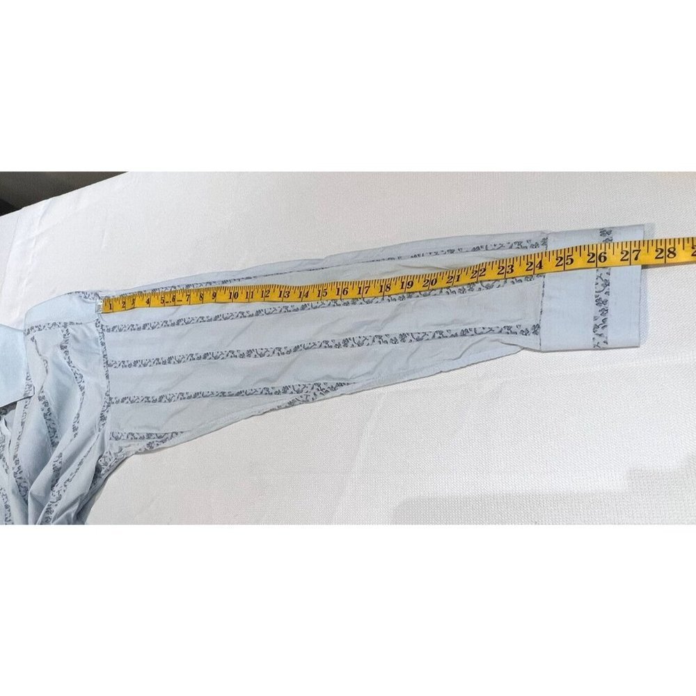 Ted Baker Slim Fit Mens Button Up Shirt Cotton Blend Size 6 2XL Blue Floral - Picture 8 of 15